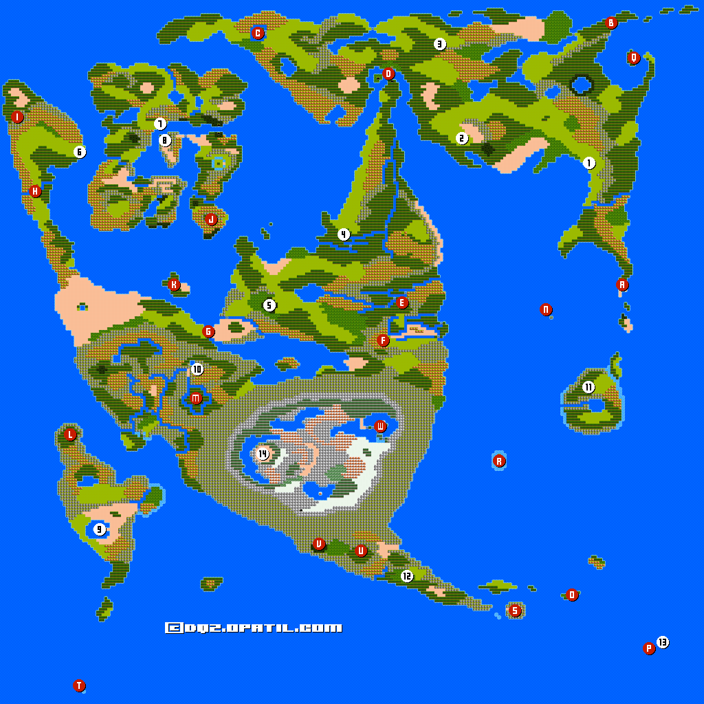 ドラゴンクエスト 2 ワールドマップ