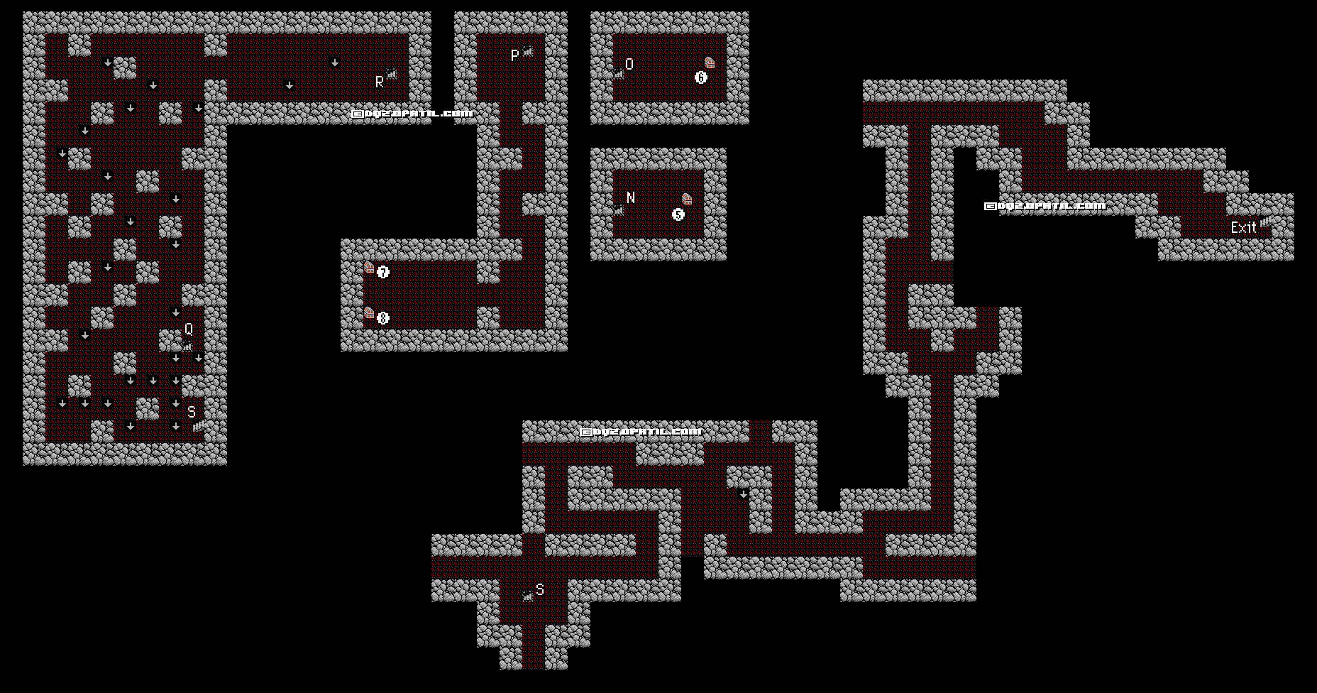 DRAGON QUEST 2 ／ドラゴンクエスト 2 攻略：ロンダルキアの洞窟2 マップ画像